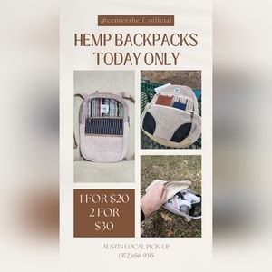 Nepal Hemp Backpacks